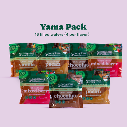 Yama Pack / 16 Choko Obleas (filled wafers)